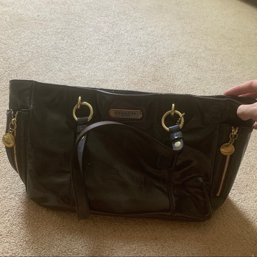 brown coach purse